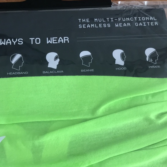 NWT Hurley Neon Multi-Functional Gaiter (mask) - Picture 3 of 3